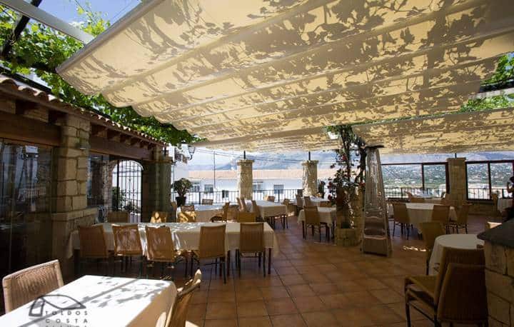 Pérgola para restaurante