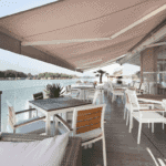 Awnings extending arms